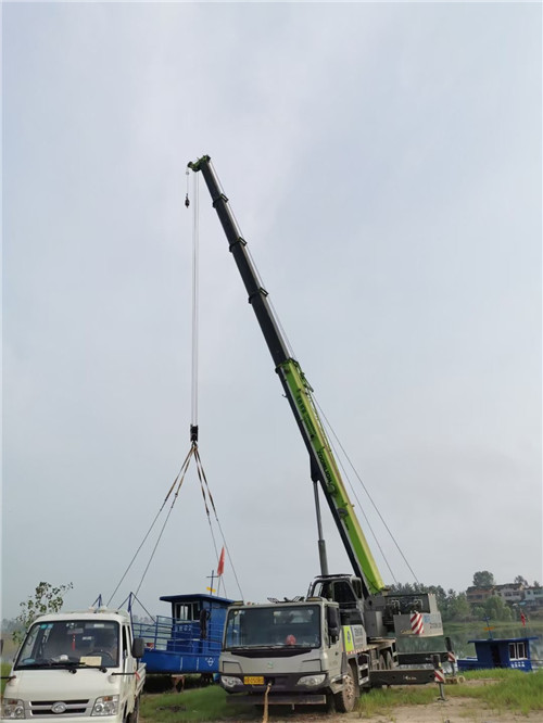 琼海市桥梁建设吊装案例